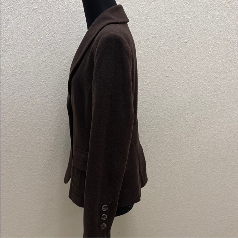 Eddie Bauer Dark Brown Wool Blend Women's Blazer - Picture 6 of 8